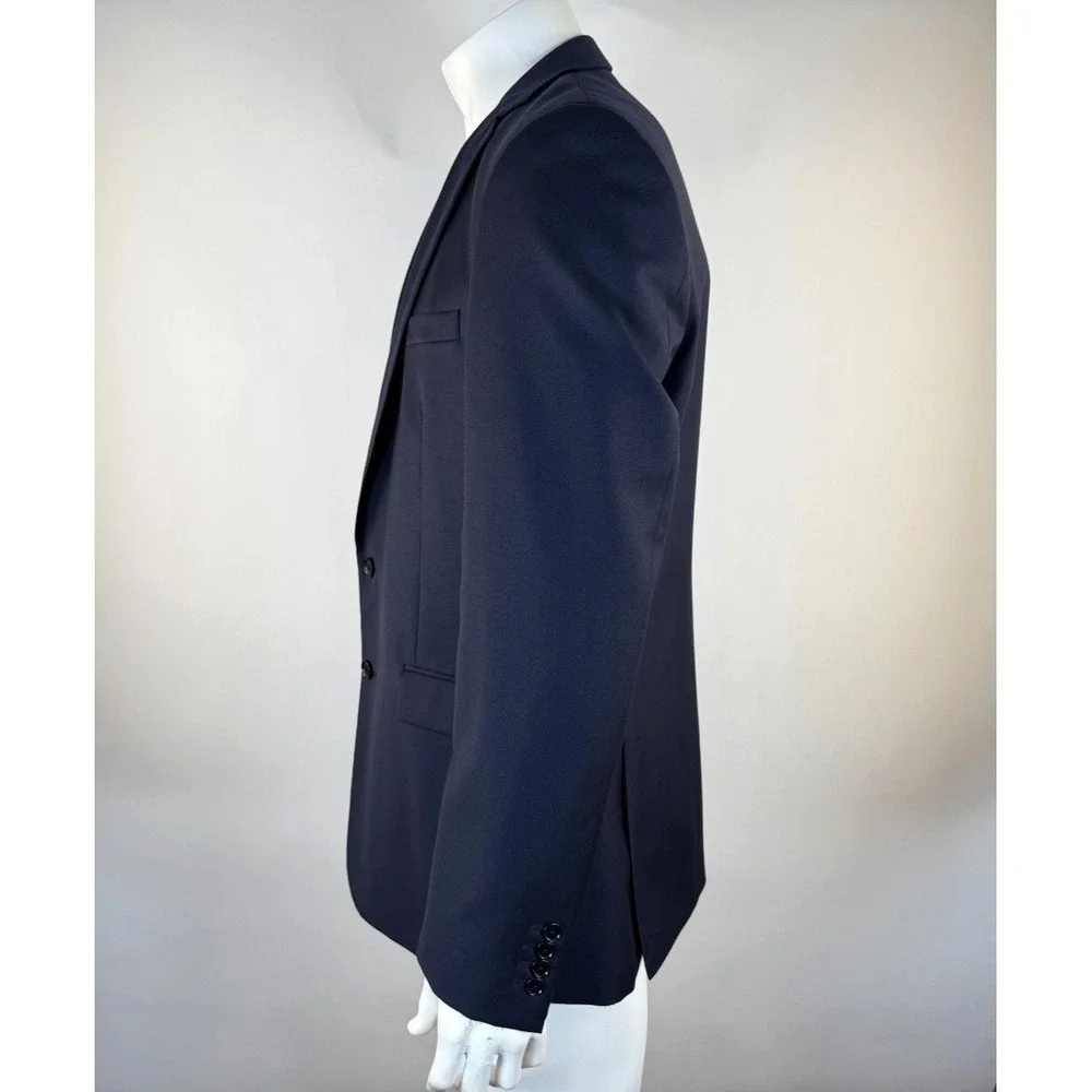 Charles Tyrwhitt 3Pc Twill Jacket‎ Pant Vest Men 44L NWT NWOT Taylored Fit Navy